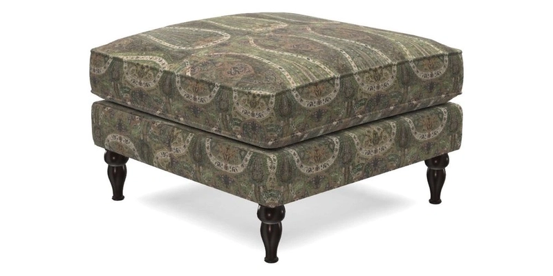 Cooksbridge Footstool in Two Tone Plain Biscuit