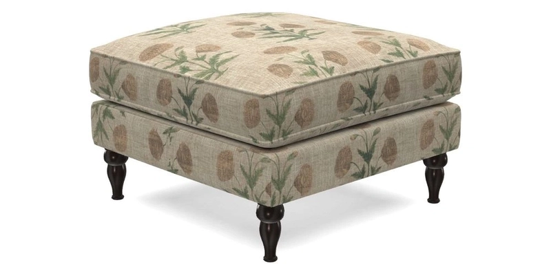 Cooksbridge Footstool in Two Tone Plain Biscuit