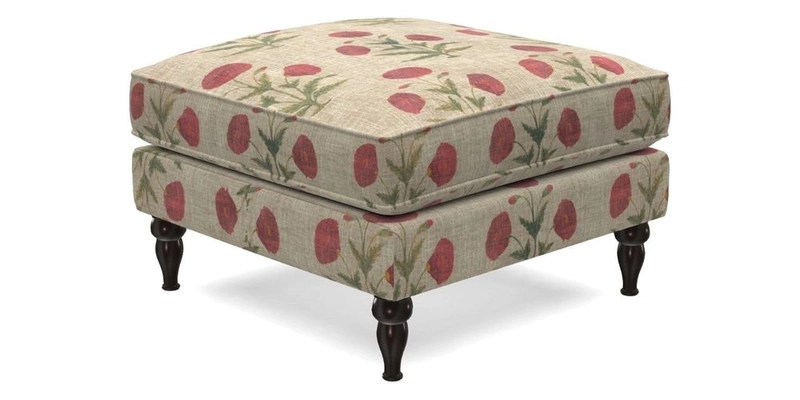 Cooksbridge Footstool in Two Tone Plain Biscuit