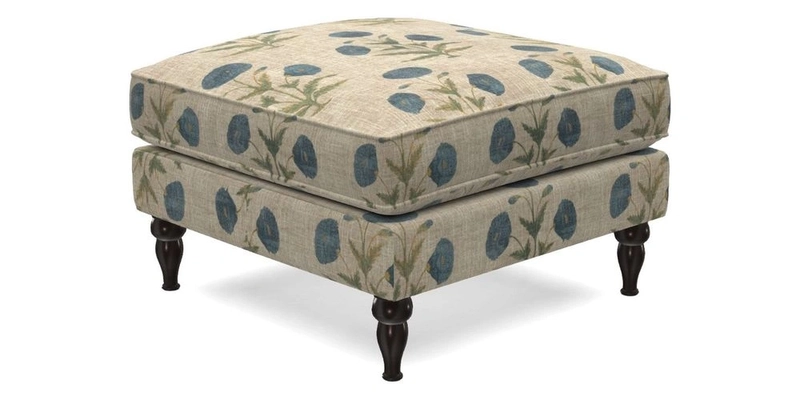 Cooksbridge Footstool in Two Tone Plain Biscuit