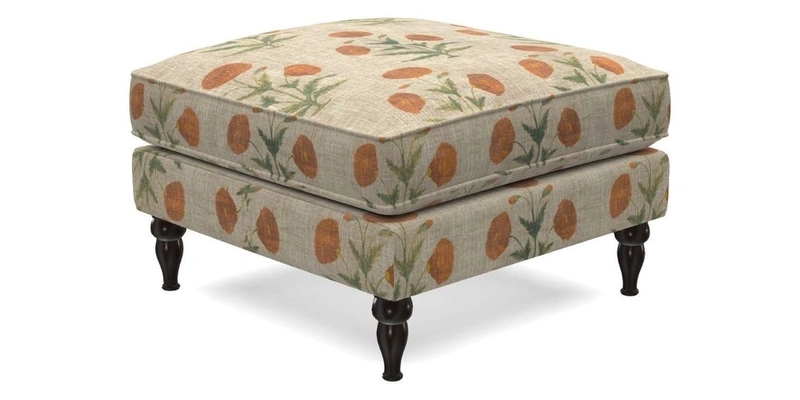 Cooksbridge Footstool in Two Tone Plain Biscuit