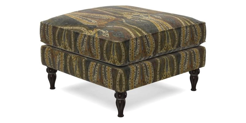 Cooksbridge Footstool in Two Tone Plain Biscuit