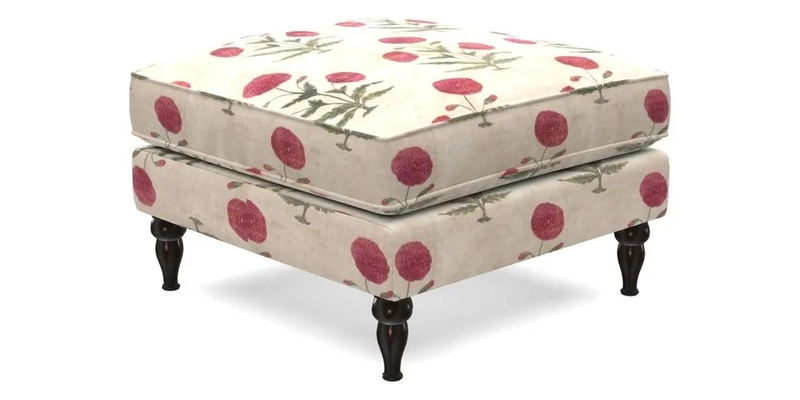 Cooksbridge Footstool in Two Tone Plain Biscuit