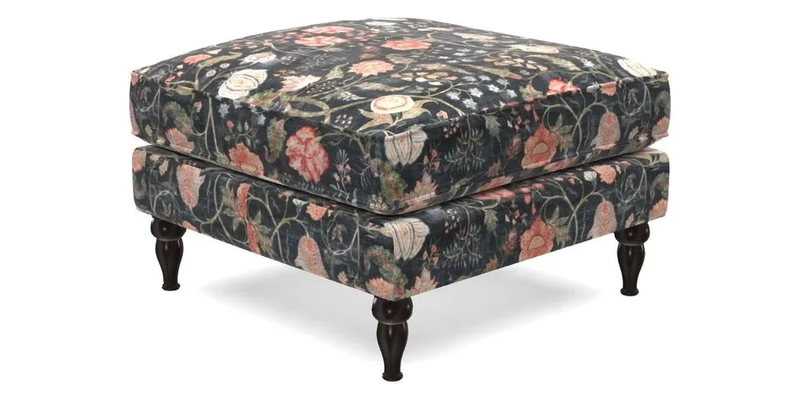 Cooksbridge Footstool in Two Tone Plain Biscuit