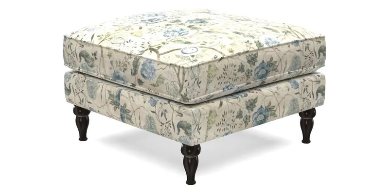 Cooksbridge Footstool in Two Tone Plain Biscuit