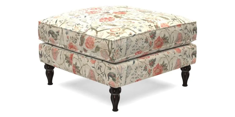 Cooksbridge Footstool in Two Tone Plain Biscuit