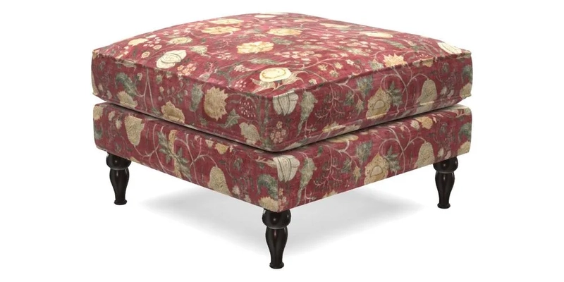 Cooksbridge Footstool in Two Tone Plain Biscuit