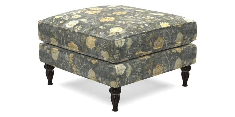 Cooksbridge Footstool in Two Tone Plain Biscuit