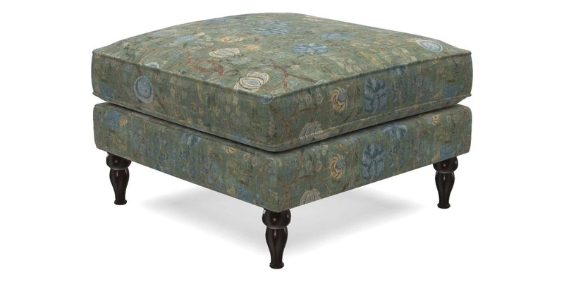 Cooksbridge Footstool in Two Tone Plain Biscuit