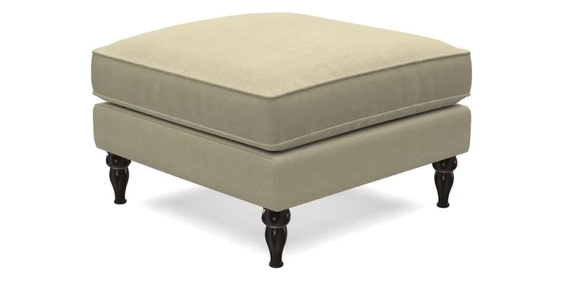 Cooksbridge Footstool in Two Tone Plain Biscuit