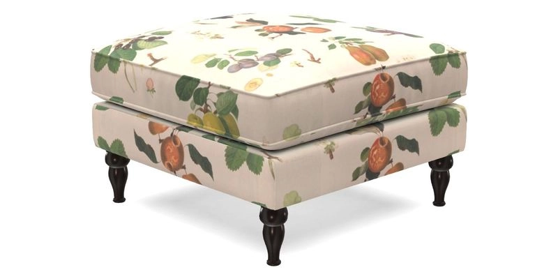 Cooksbridge Footstool in Two Tone Plain Biscuit