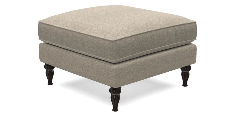 Cooksbridge Footstool in Two Tone Plain Biscuit