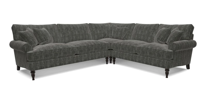 Cooksbridge LHF Corner Sofa in Cloth 21 Oak Leaf Beech