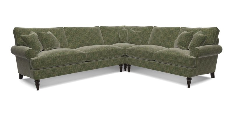 Cooksbridge LHF Corner Sofa in Cloth 21 Oak Leaf Beech