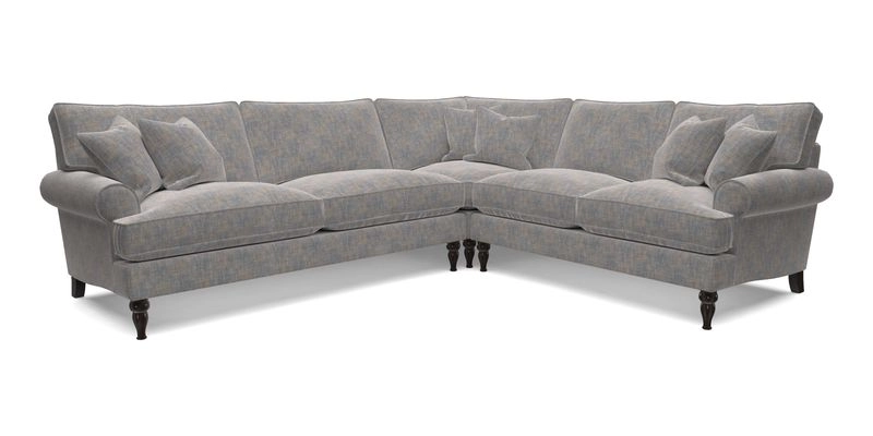 Cooksbridge LHF Corner Sofa in Cloth 21 Oak Leaf Beech