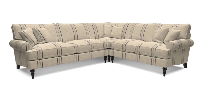 Cooksbridge LHF Corner Sofa in Cloth 21 Oak Leaf Beech