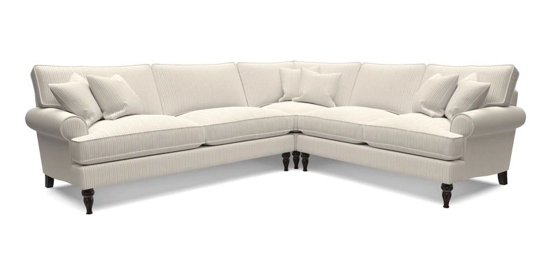 Cooksbridge LHF Corner Sofa in Cloth 21 Oak Leaf Beech