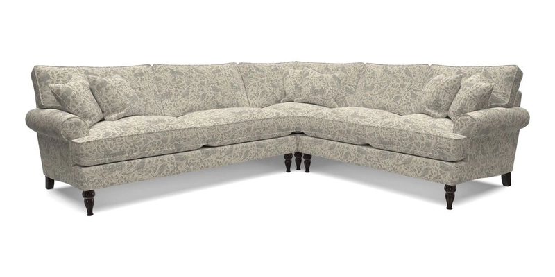 Cooksbridge LHF Corner Sofa in Cloth 21 Oak Leaf Beech