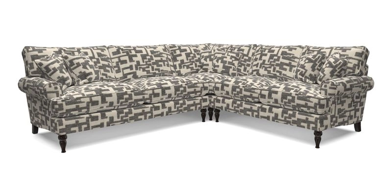 Cooksbridge LHF Corner Sofa in Cloth 21 Oak Leaf Beech