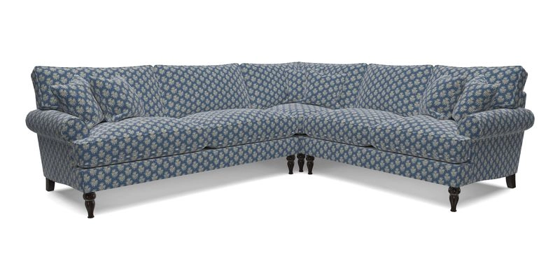 Cooksbridge LHF Corner Sofa in Cloth 21 Oak Leaf Beech