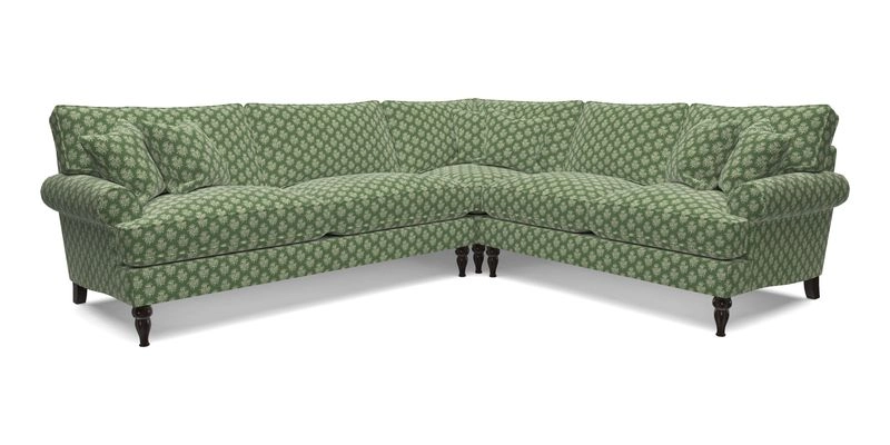 Cooksbridge LHF Corner Sofa in Cloth 21 Oak Leaf Beech