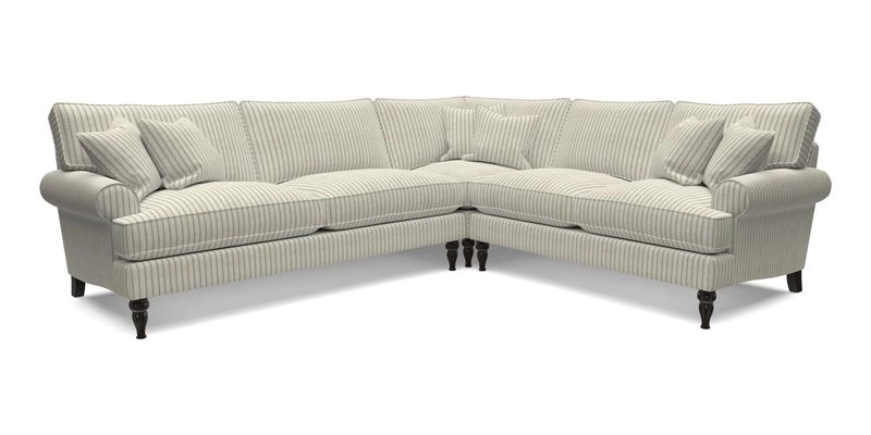 Cooksbridge LHF Corner Sofa in Cloth 21 Oak Leaf Beech