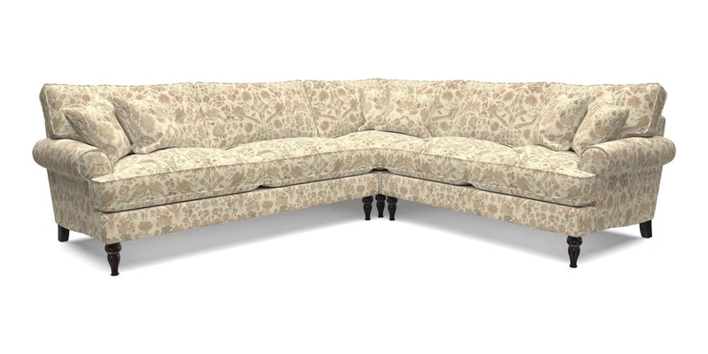 Cooksbridge LHF Corner Sofa in Cloth 21 Oak Leaf Beech