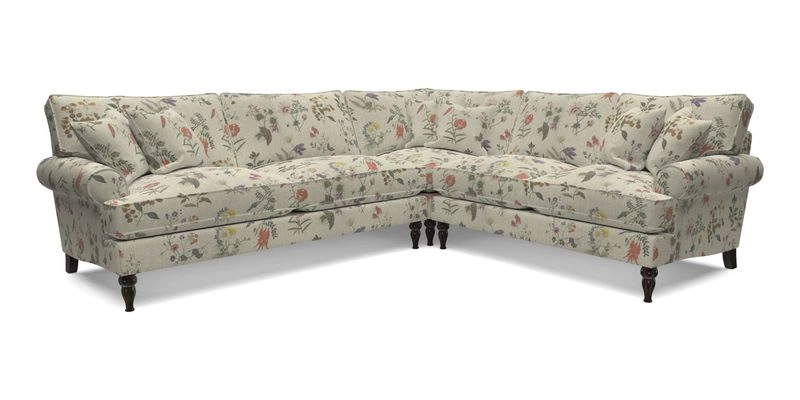 Cooksbridge LHF Corner Sofa in Cloth 21 Oak Leaf Beech