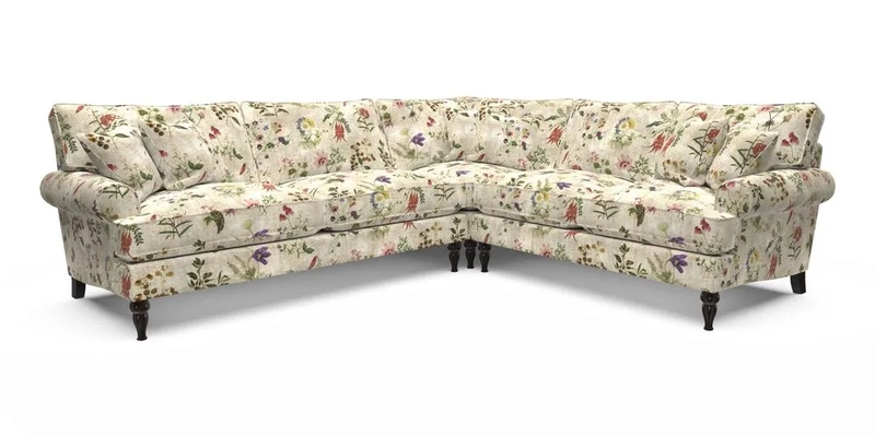 Cooksbridge LHF Corner Sofa in Cloth 21 Oak Leaf Beech
