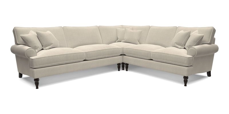 Cooksbridge LHF Corner Sofa in Cloth 21 Oak Leaf Beech