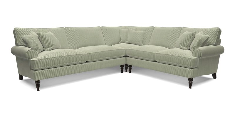Cooksbridge LHF Corner Sofa in Cloth 21 Oak Leaf Beech