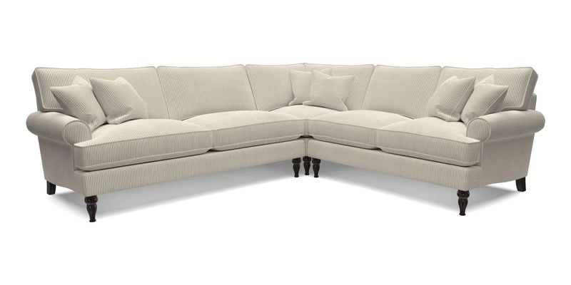 Cooksbridge LHF Corner Sofa in Cloth 21 Oak Leaf Beech