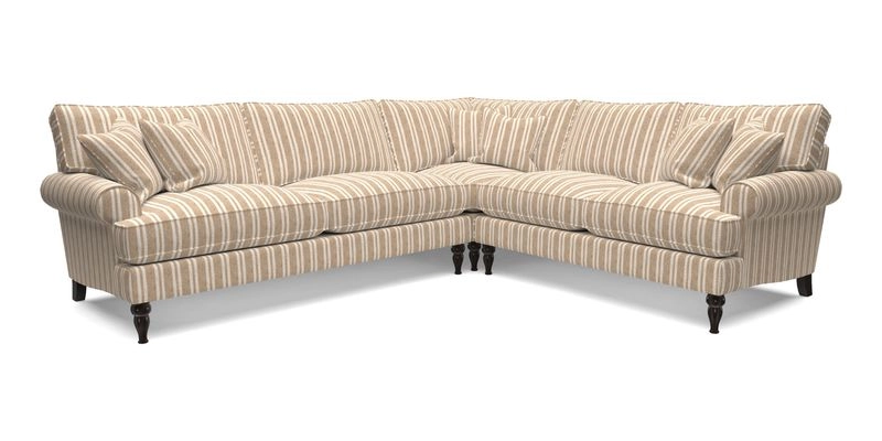 Cooksbridge LHF Corner Sofa in Cloth 21 Oak Leaf Beech
