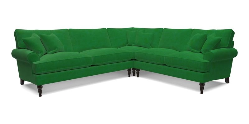 Cooksbridge LHF Corner Sofa in Cloth 21 Oak Leaf Beech
