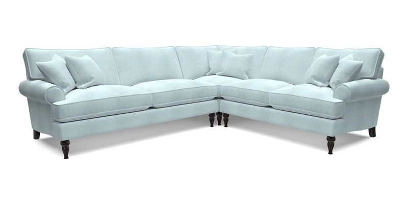 Cooksbridge LHF Corner Sofa in Cloth 21 Oak Leaf Beech