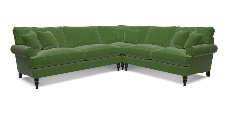 Cooksbridge LHF Corner Sofa in Cloth 21 Oak Leaf Beech