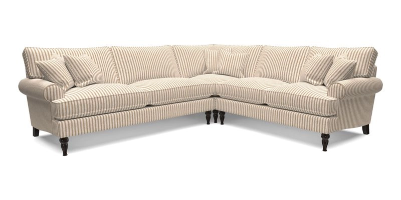 Cooksbridge LHF Corner Sofa in Cloth 21 Oak Leaf Beech