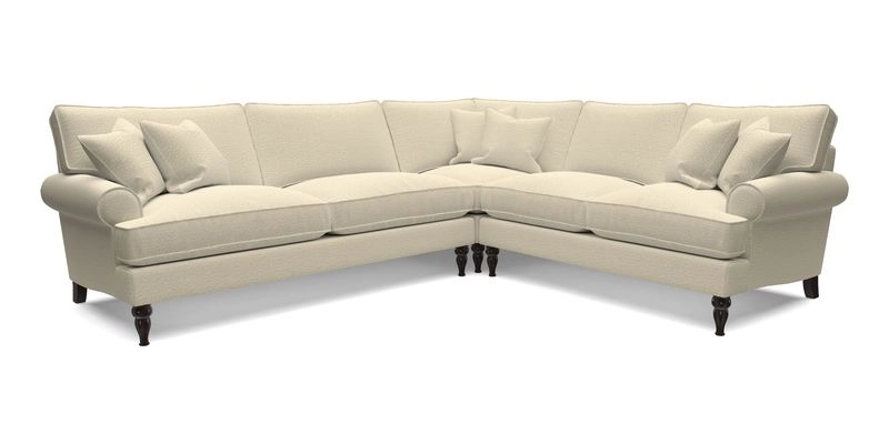 Cooksbridge LHF Corner Sofa in Cloth 21 Oak Leaf Beech