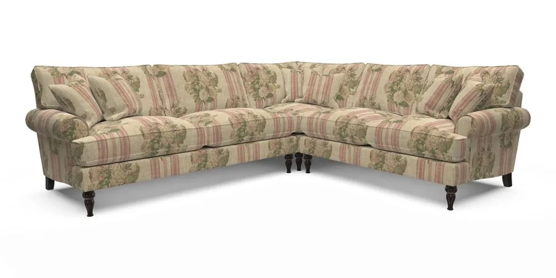 Cooksbridge LHF Corner Sofa in Cloth 21 Oak Leaf Beech