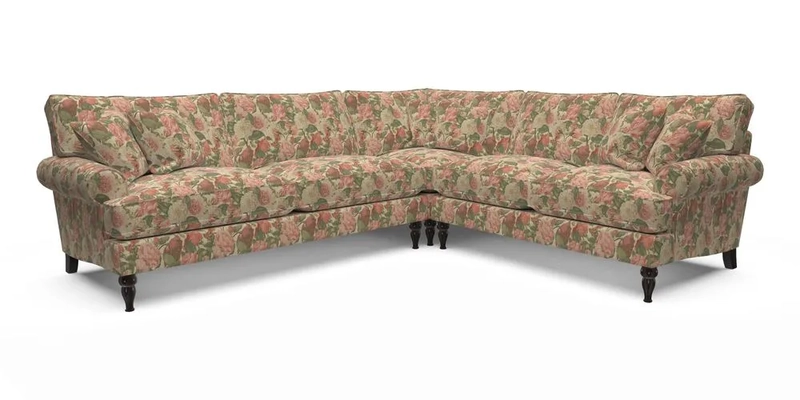 Cooksbridge LHF Corner Sofa in Cloth 21 Oak Leaf Beech