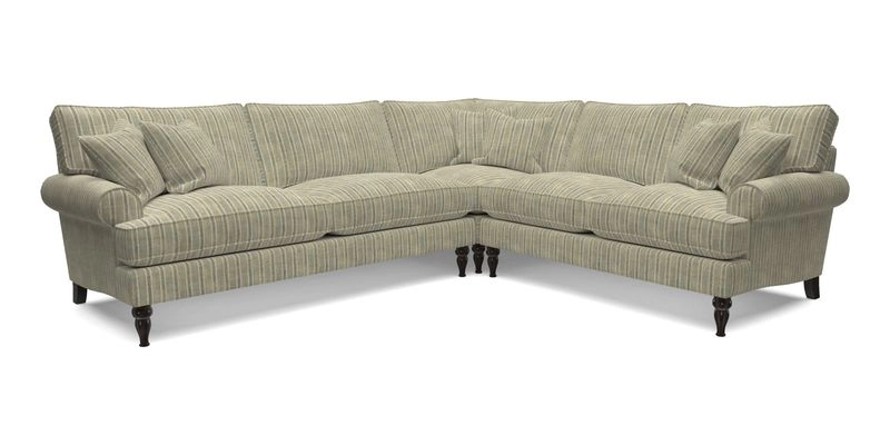 Cooksbridge LHF Corner Sofa in Cloth 21 Oak Leaf Beech