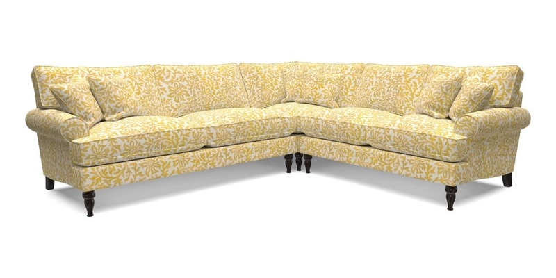 Cooksbridge LHF Corner Sofa in Cloth 21 Oak Leaf Beech