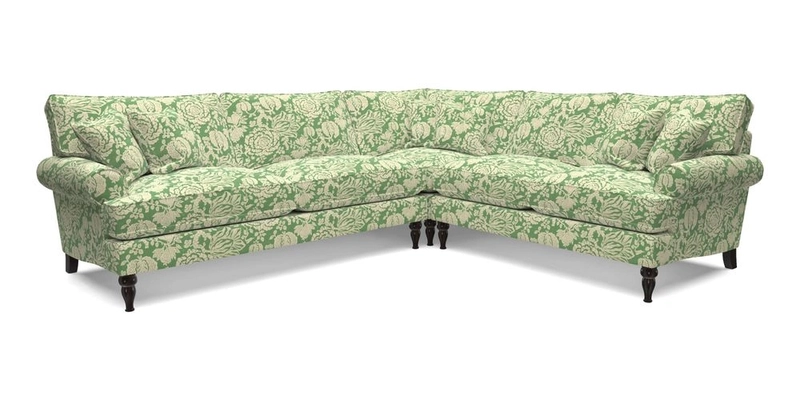 Cooksbridge LHF Corner Sofa in Cloth 21 Oak Leaf Beech