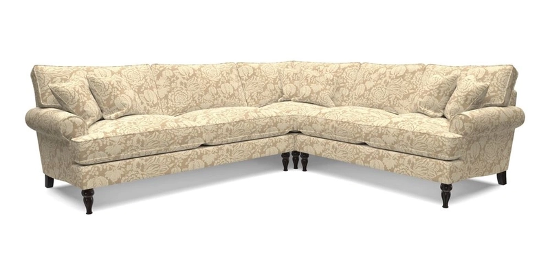 Cooksbridge LHF Corner Sofa in Cloth 21 Oak Leaf Beech