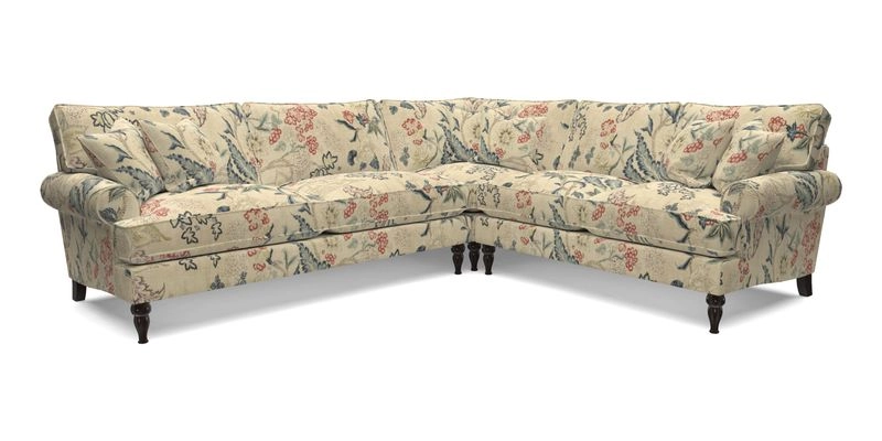 Cooksbridge LHF Corner Sofa in Cloth 21 Oak Leaf Beech