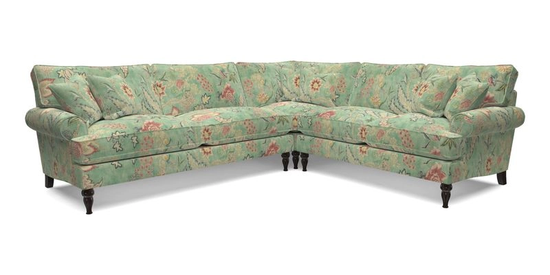 Cooksbridge LHF Corner Sofa in Cloth 21 Oak Leaf Beech