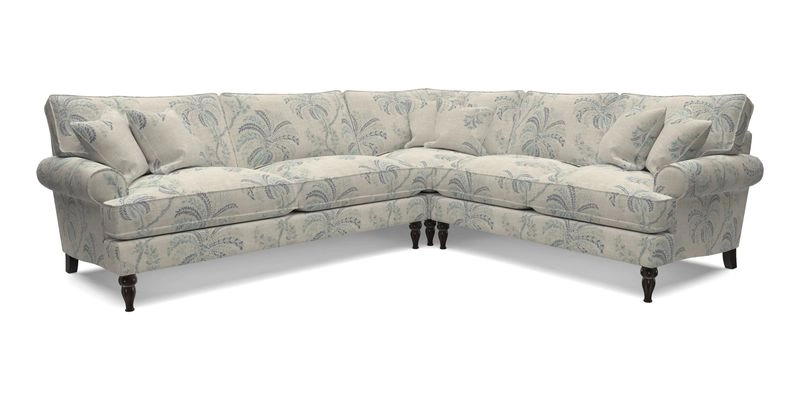 Cooksbridge LHF Corner Sofa in Cloth 21 Oak Leaf Beech
