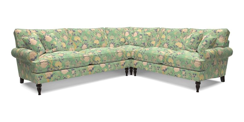 Cooksbridge LHF Corner Sofa in Cloth 21 Oak Leaf Beech