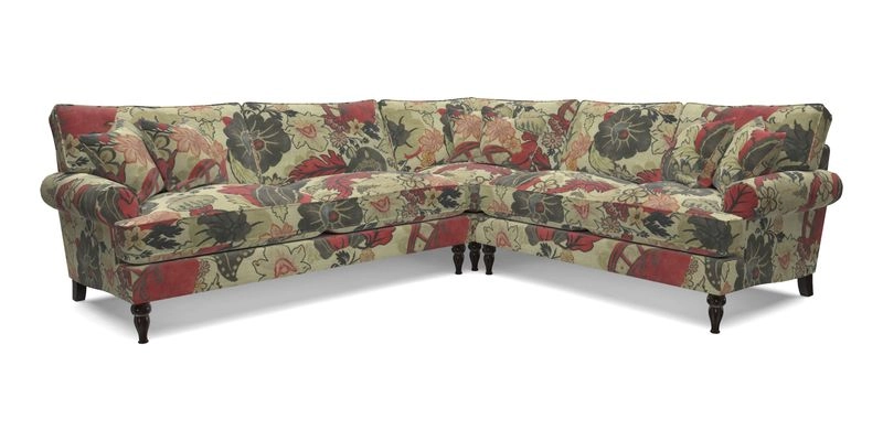 Cooksbridge LHF Corner Sofa in Cloth 21 Oak Leaf Beech