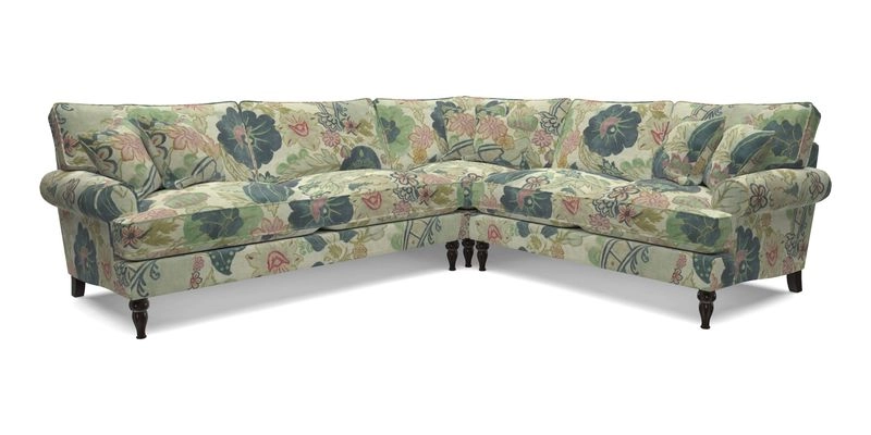 Cooksbridge LHF Corner Sofa in Cloth 21 Oak Leaf Beech